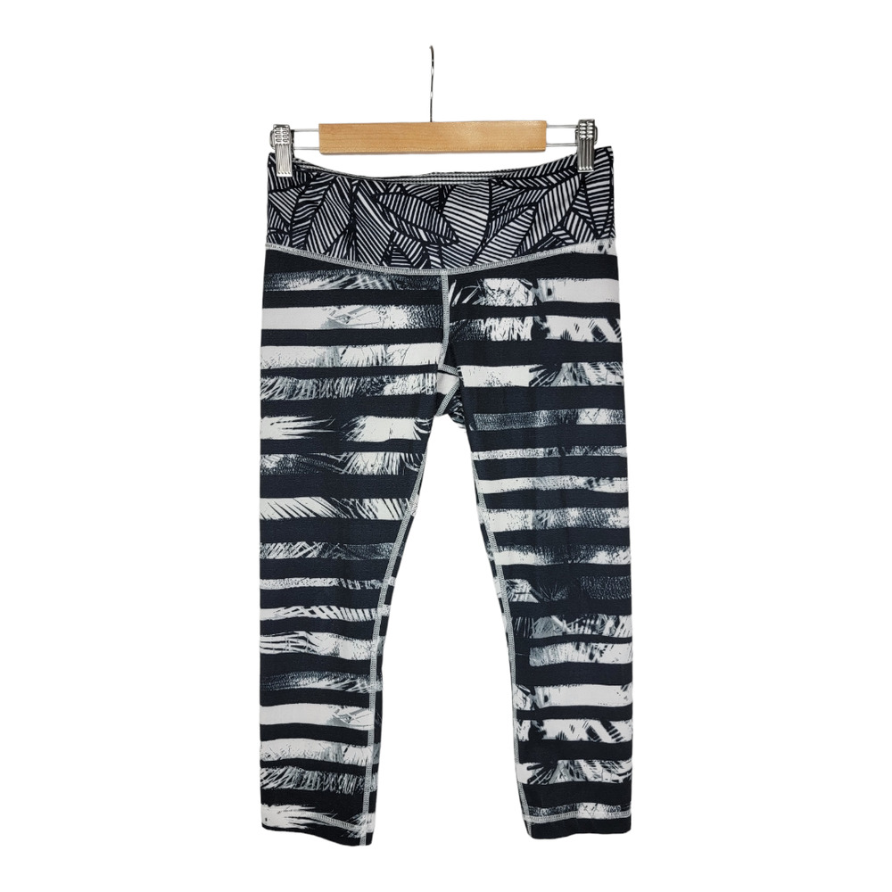 Lululemon Wunder Under Crop II Leggings Shady Palms 8